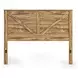 Branstony Golden Rustic King Crossbuck Panel Headboard