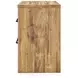 Hastiport Brown 2 Drawer Nightstand with USB Charging