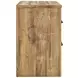 Hastiport Brown 2 Drawer Nightstand with USB Charging