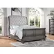 B01623 Gray Upholstered Sleigh Bedroom Set