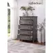 B01623 Gray 5 Drawer Chest