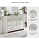 Paxberry Whitewash 6 Drawer Dresser