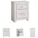 Paxberry Whitewash Two Drawer Nightstand