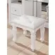 Maylilly White Upholstered Vanity Stool