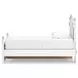 Maylilly Light Gray Twin Upholstered Storage Panel Bed with LED