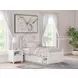 Maylilly Light Gray Twin Upholstered Storage Panel Bed with LED