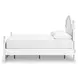 Maylilly Light Gray Full Upholstered Storage Panel Bed with LED