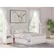 Maylilly Light Gray and White Full Upholstered Storage Panel Bed with LED