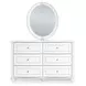Maylilly Light Gray Youth Upholstered Storage Panel Bedroom Set with LED