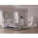 Maylilly White Upholstered Vanity Stool