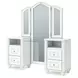 Maylilly White Rectangular Vanity Mirror with LED