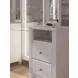 Maylilly White 4 Drawer Vanity with Mirror and LED
