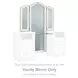 Maylilly White Rectangular Vanity Mirror with LED