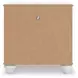 Maylilly White 1 Drawer Nightstand with USB Charging and LED