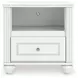 Maylilly Light Gray Youth Upholstered Storage Panel Bedroom Set with LED