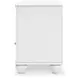 Maylilly White 1 Drawer Nightstand with USB Charging and LED