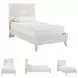 Paxberry Whitewash Twin Panel Bed