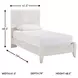 Paxberry Whitewash Twin Panel Bed
