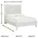 Paxberry Whitewash Full Panel Bed