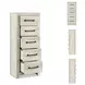 Cambeck Whitewash Narrow Drawer Chest