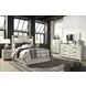 Cambeck Whitewash 6 Drawer Dresser and Rectangular Mirror