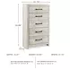 Cambeck Whitewash Drawer Chest