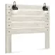 Cambeck Whitewash Queen Panel Headboard with LED and USB Charging