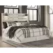 Cambeck Whitewash King Panel Headboard with LED and USB Charging