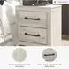 Cambeck Whitewash Two Drawer Nightstand