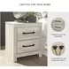 Cambeck Whitewash Two Drawer Nightstand