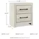 Cambeck Whitewash Two Drawer Nightstand