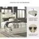 Cambeck Whitewash Queen Panel Bed with One Side Storage