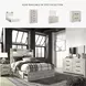Cambeck Whitewash Queen Panel Bed with Double Under Bed Storage