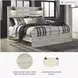 Cambeck Whitewash King Panel Bed