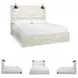 Cambeck Whitewash King Panel Bed