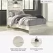 Cambeck Whitewash Twin Panel Bed