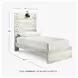 Cambeck Whitewash Twin Panel Bed