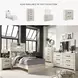 Cambeck Whitewash Twin Panel Bed