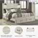 Cambeck Whitewash King Panel Storage Bed