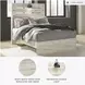 Cambeck Whitewash Full Panel Bed