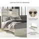 Cambeck Whitewash Full Panel Bed