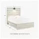 Cambeck Whitewash Full Panel Bed