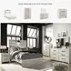 Cambeck Whitewash Full Panel Bed