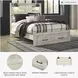 Cambeck Whitewash Queen Panel Storage Bed