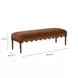Oodle Bronze Performance Fabric Upholstered Accent Bench