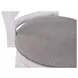 Belmont Gray Upholstered Swivel Bar Stool With White Frame