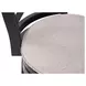 Booker Gray Upholstered Swivel Bar Stool With Black Frame