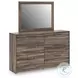 Baystorm Brown Storage Panel Bedroom Set with LED