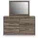 Baystorm Brown Storage Panel Bedroom Set with LED