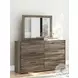 Jusika Brown Bedroom Mirror